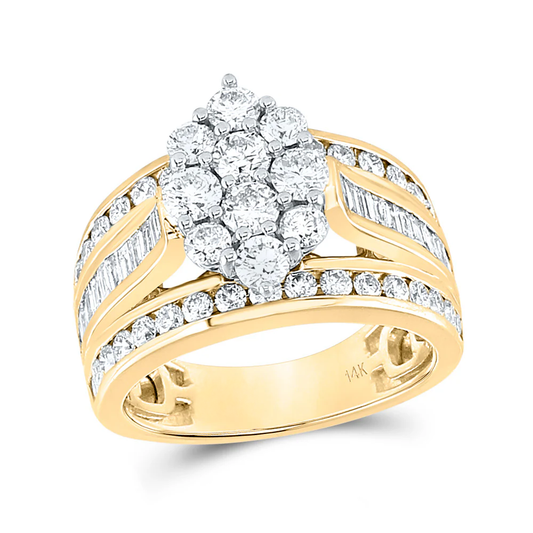 1.1ct Lab Diamond Right Hand Ring | 10K Yellow Gold